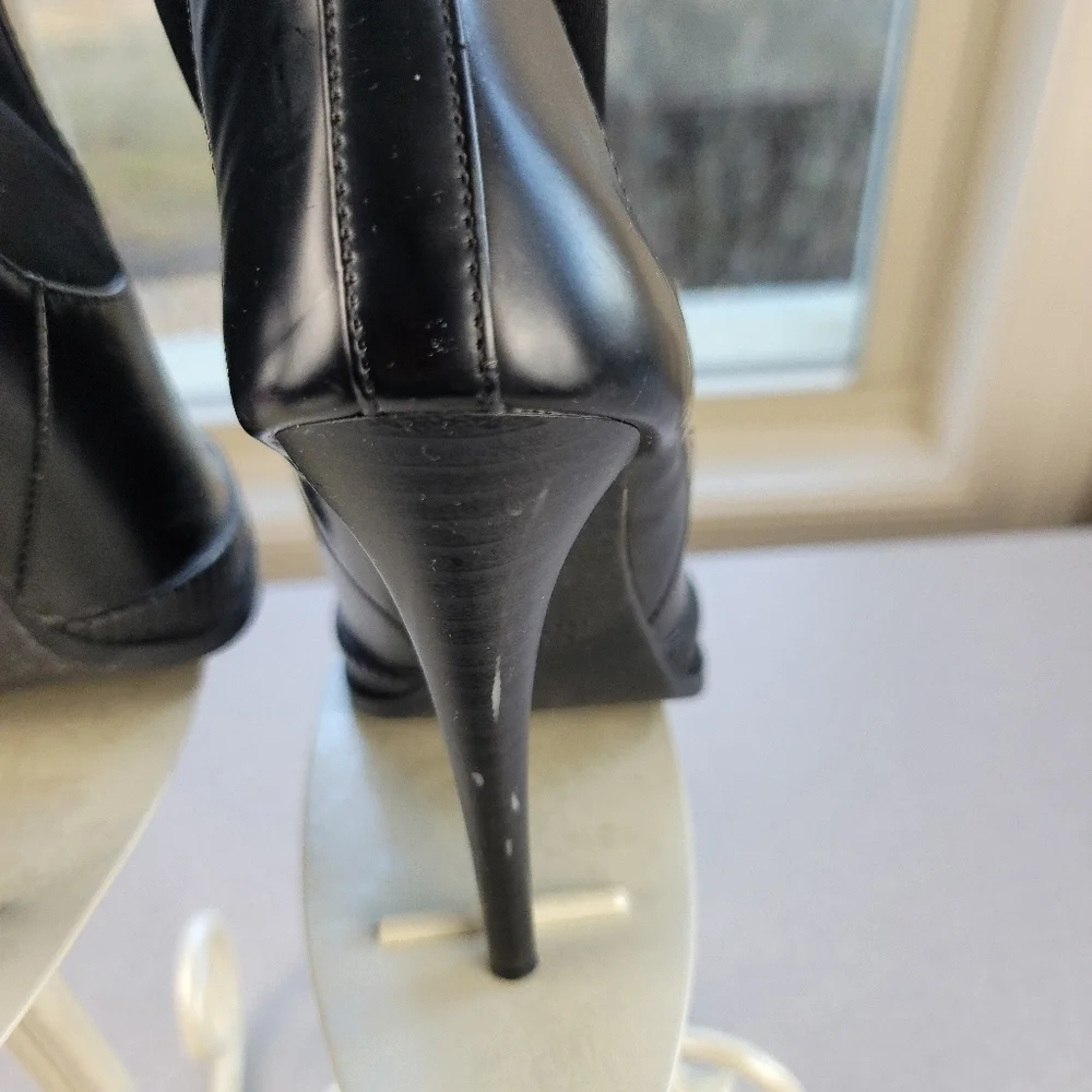ZARA Traffaluc stiletto platform pull-on Ankle‎ Boot